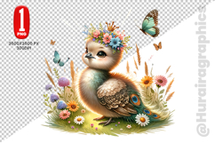 Cute Peacock Clipart - PNG File Product Image 2