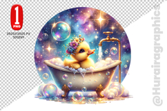 Cute Duck Clipart - PNG File Product Image 2