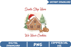 Gingerbread House Christmas Sublimation,Christmas Png Product Image 1