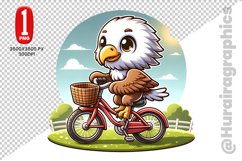 Cute Eagle Clipart - PNG File Product Image 1