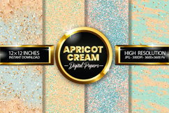 Apricot Cream Digital Papers - 04 Variations Product Image 1