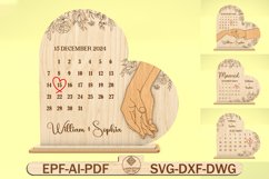Personalized Married Calendar Heart Sign Svg Product Image 1