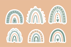 Boho rainbow sticker Product Image 5