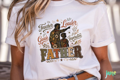 Retro Vintage Floral Father's Day PNG Product Image 5