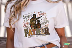 Retro Vintage Floral Father's Day PNG Product Image 5