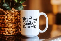 Santa’s On His Way SVG File, Christmas Holiday cut file Product Image 5