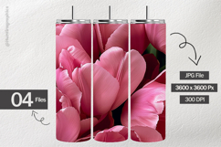 Pink Tulips Digital Papers - 04 Variation Product Image 2