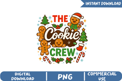 Cute Gingerbread Christmas Sublimation, Christmas Png Product Image 1