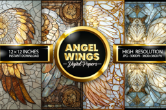 Angel Wings Digital Papers - 04 Variations Product Image 1