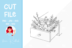 47 Easter Doodle Bundle Line Art Cut File Product Image 8