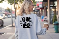 Gildan 18000 Crewneck Mockup, Oversized Mockup Model Mockup Product Image 1