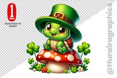 Cute Turtle Clipart - PNG File Product Image 1