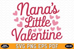 Nana&#039;s Little Valentine SVG | SVG Cut files Product Image 1