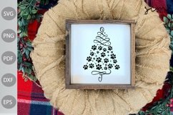 Christmas Tree With Paws SVG Cut Files/ Christmas SVG Design Product Image 5