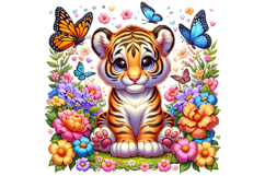 Cute Tiger Clipart - PNG File Product Image 2