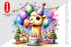 Cute Camel Clipart - PNG File Product Image 1