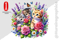 Cute Cat Clipart - PNG File Product Image 1