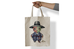 Korean Gat Hat Hanbok Voodoo Doll Stitched PNG Halloween Product Image 7