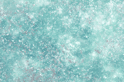 vibrant turquoise background with white and pink glitter Product Image 1
