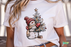 Whimsical Christmas Snowmans Clipart Product Image 5