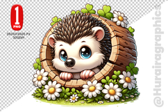 Hedgehog Clipart - PNG File Product Image 2