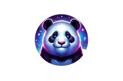Cute Panda Clipart - PNG File Product Image 1