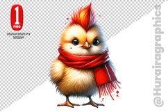 Cute Hen Clipart - PNG File Product Image 1