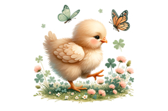 Cute Hen Clipart - PNG File Product Image 1