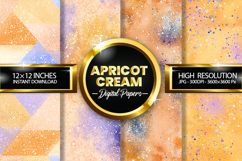 Apricot Cream Digital Papers - 04 Variations Product Image 1