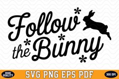 Follow the Bunny SVG Design | SVG Cut files Product Image 1