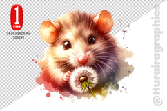 Cute Rat Clipart - PNG File Product Image 2