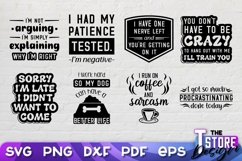 Sarcastic Quotes SVG Bundle | Funny Quotes SVG | T Shirt v.1 Product Image 6