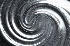 High-Gloss Liquid Silver Swirl Texture - Metallic Chrome Vor Product Image 1