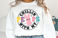 Chillin with my Peeps Easter SVG Design | SVG Cut files Product Image 2