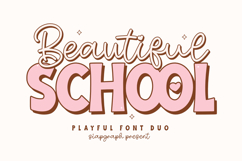 Beautiful School Duo Font Product Image 1