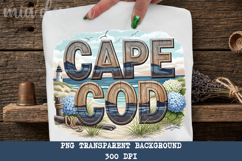 Cape Cod PNG, Vintage Massachusetts Coastal Sublimation Product Image 1