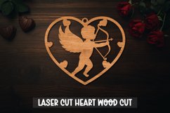 Valentine Ornament SVG,Laser Cut, Heart for laser cut Product Image 2