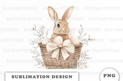 Watercolor Easter Bunny png Product Image 1
