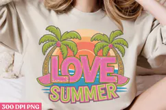 Love Summer PNG, Hello Summer Sublimation PNG Product Image 2