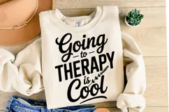 Going to therapy is cool Svg | Svg Cut Files | Shirt Svg Product Image 2