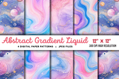 Abstract Gradient Liquid Background JPG Product Image 1