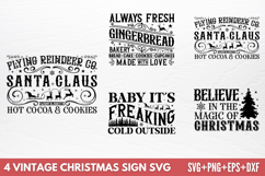 Vintage Christmas Sign SVG Product Image 1