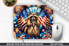 Mouse Pad Sublimation, 4th Of July Mouse Pad PNG Product Image 1