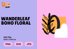 Wanderleaf Boho Floral Monogram Product Image 1