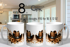 Western | Mug western sublimation design bundle,PNG Product Image 1