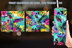 Vibrant Hummingbird Floral 20oz Tumbler Product Image 2