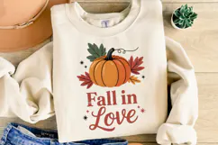 Fall in Love Svg | Thanksgiving Svg | Shirt Svg Product Image 2