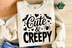 Cute &amp; Creepy Svg | Halloween Svg | Shirt Svg Product Image 2