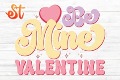 Be mine valentine Retro Valentine Day sublimation Design Product Image 1