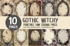 Gothic Botanical Junk Journal Pages Product Image 1